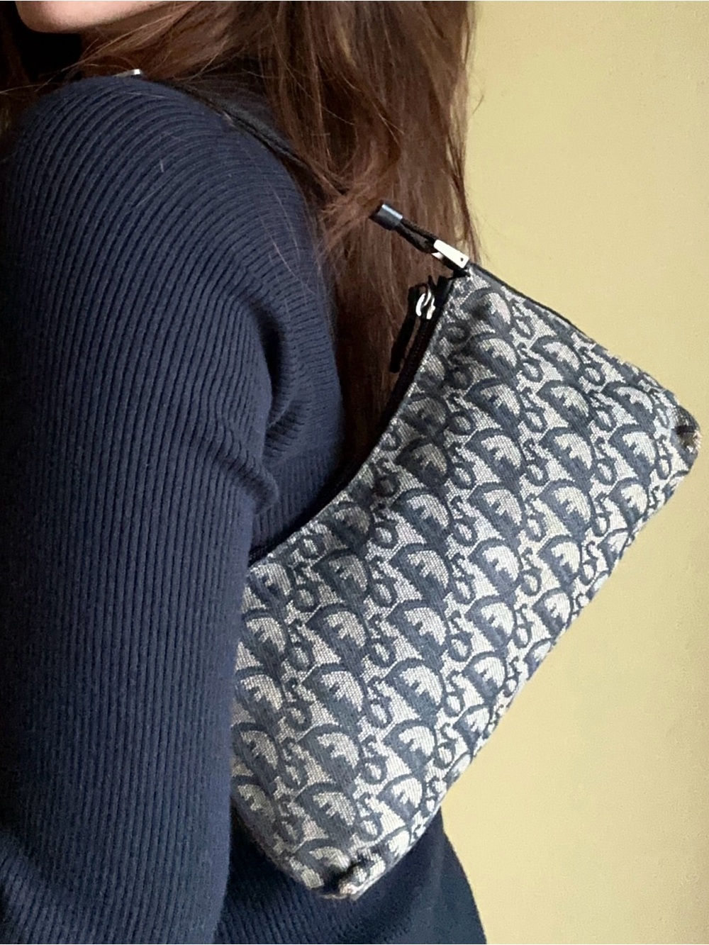 Dior Diorissimo Jacquard Pochette Shoulder Bag